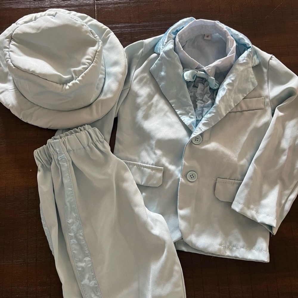 Kids Harry Dumb and Dumber Light Blue Costume Set 4T
